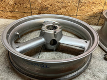 Load image into Gallery viewer, 00 01 02 03 TRIUMPH DAYTONA SPRINT 955i  FRONT WHEEL REAR WHEEL BACK RIM PAIR
