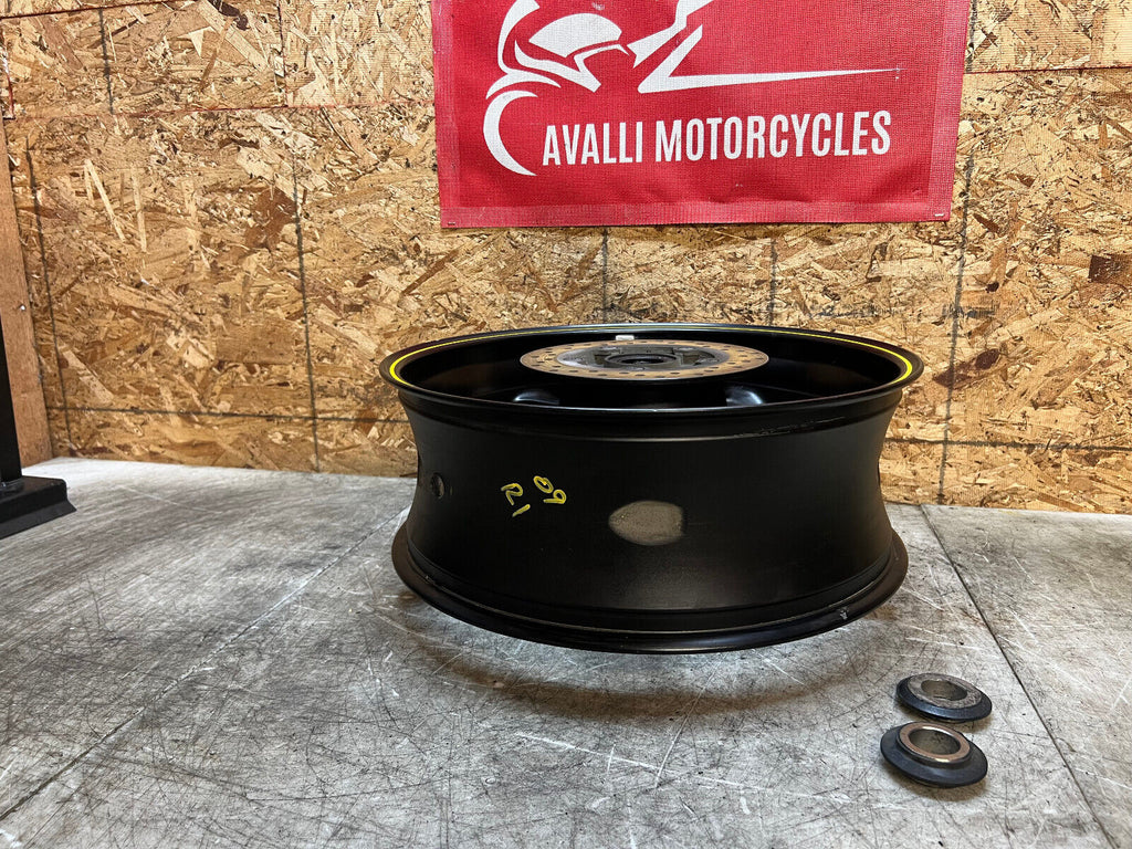 2013 09 10 11 12 13 14 YAMAHA YZFR1 YZF R1 REAR WHEEL BACK RIM STRAIGHT NON ABS