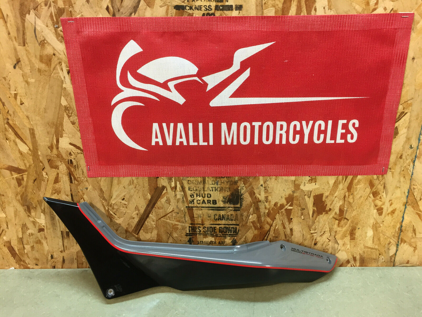 2013 2014 13 14 DUCATI MULTISTRADA 1200S 1200 S PIKES PEAK LEFT TAIL FAIRING OEM