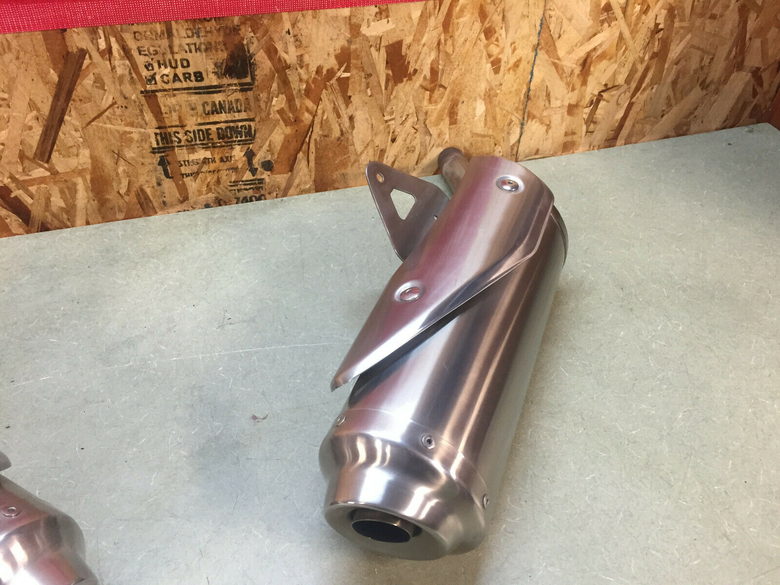 08 09 10 11 12 TRIUMPH STREET TRIPLE 675 R STOCK EXHAUST MUFFLERS OEM CANS PIPES