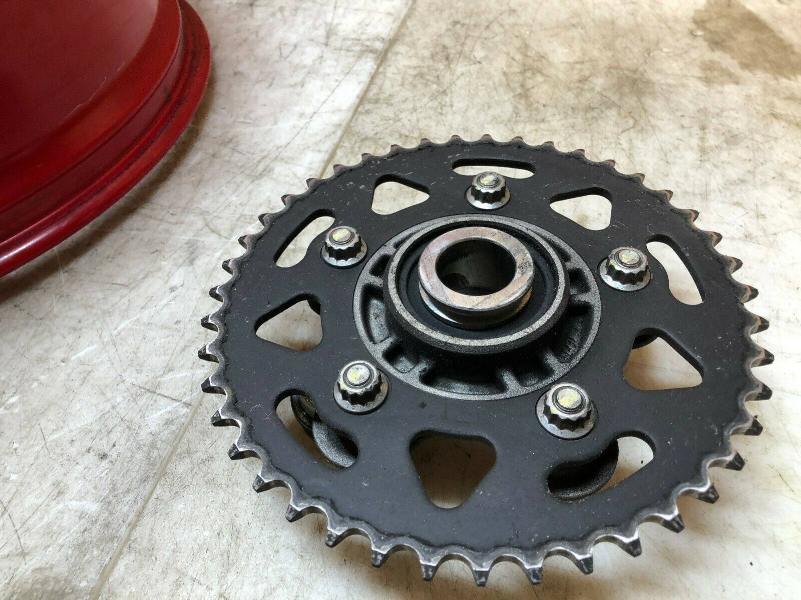 16 17 18 19 DUCATI PANIGALE 899 959 REAR WHEEL BACK RIM COMPLETE CUSH DRIVE MINT