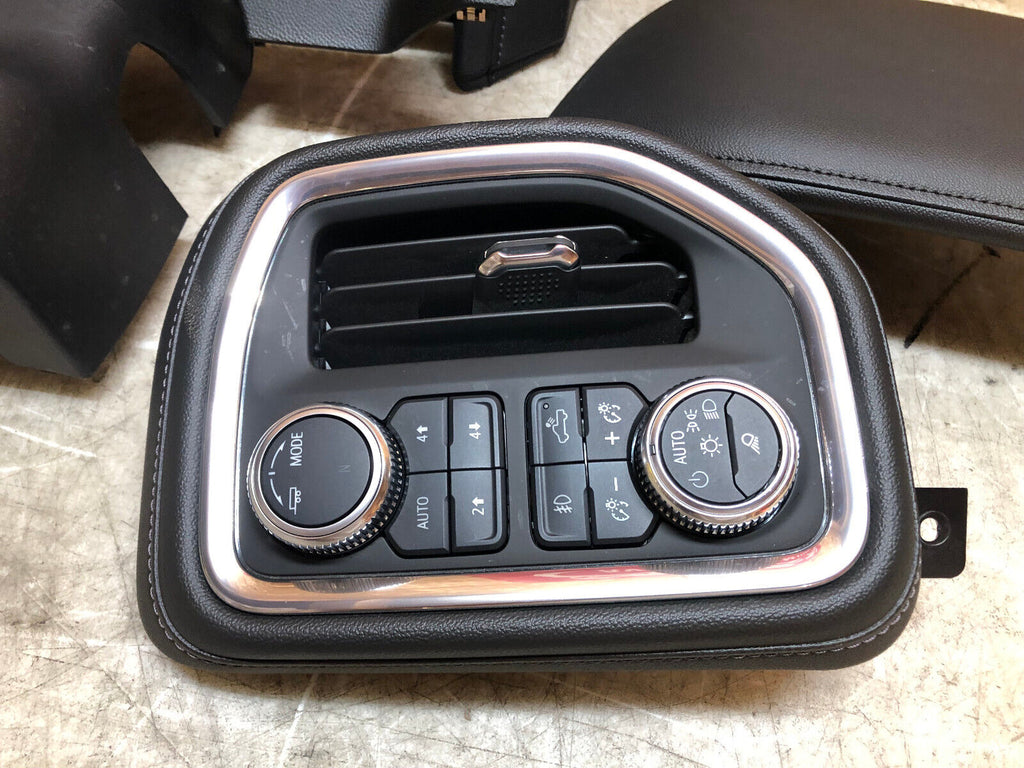 20-23 GMC SIERRA SILVERADO DENALI 2500 3500 LEATHER DASH PANEL TRIM BEZEL SWITCH
