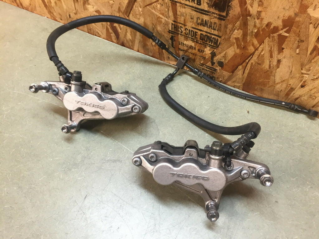 00 01 02 KAWASAKI ZX6R ZX600 05 06 07 ZZR ZZR600 FRONT BRAKE CALIPERS BRAKES OEM