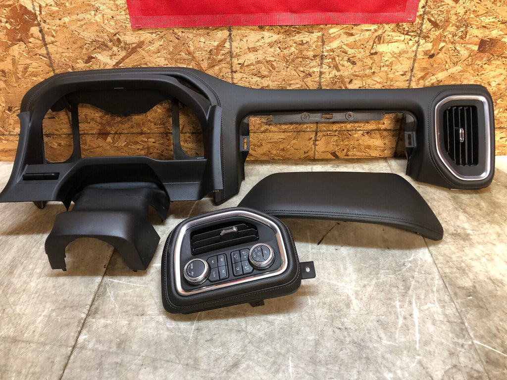 20-23 GMC SIERRA SILVERADO DENALI 2500 3500 LEATHER DASH PANEL TRIM BEZEL SWITCH