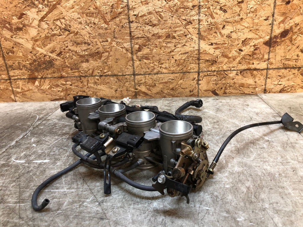 03 04 2003 2004 KAWASAKI ZX6-R ZX6R 636 THROTTLE BODIES BODY FUEL INJECTION OEM