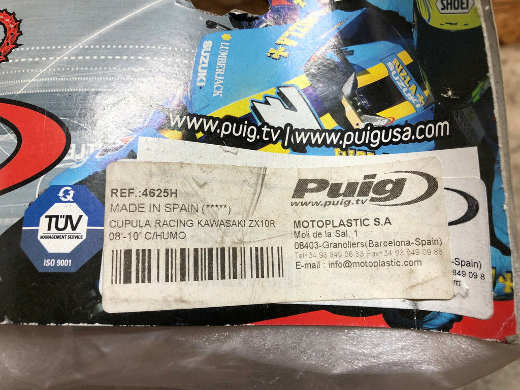 08 09 10 KAWASAKI NINJA ZX10R ZX10-R ZX10 R PUIG RACING DARK WINDSCREEN SHIELD