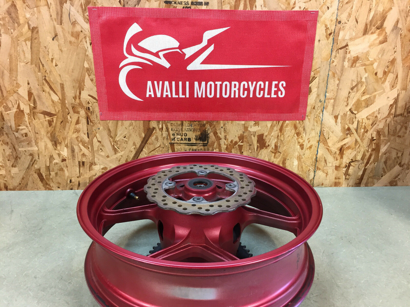 06 07 08 2006 2007 2008 KAWASAKI NINJA 650 650R EX650 REAR WHEEL RIM STRAIGHT
