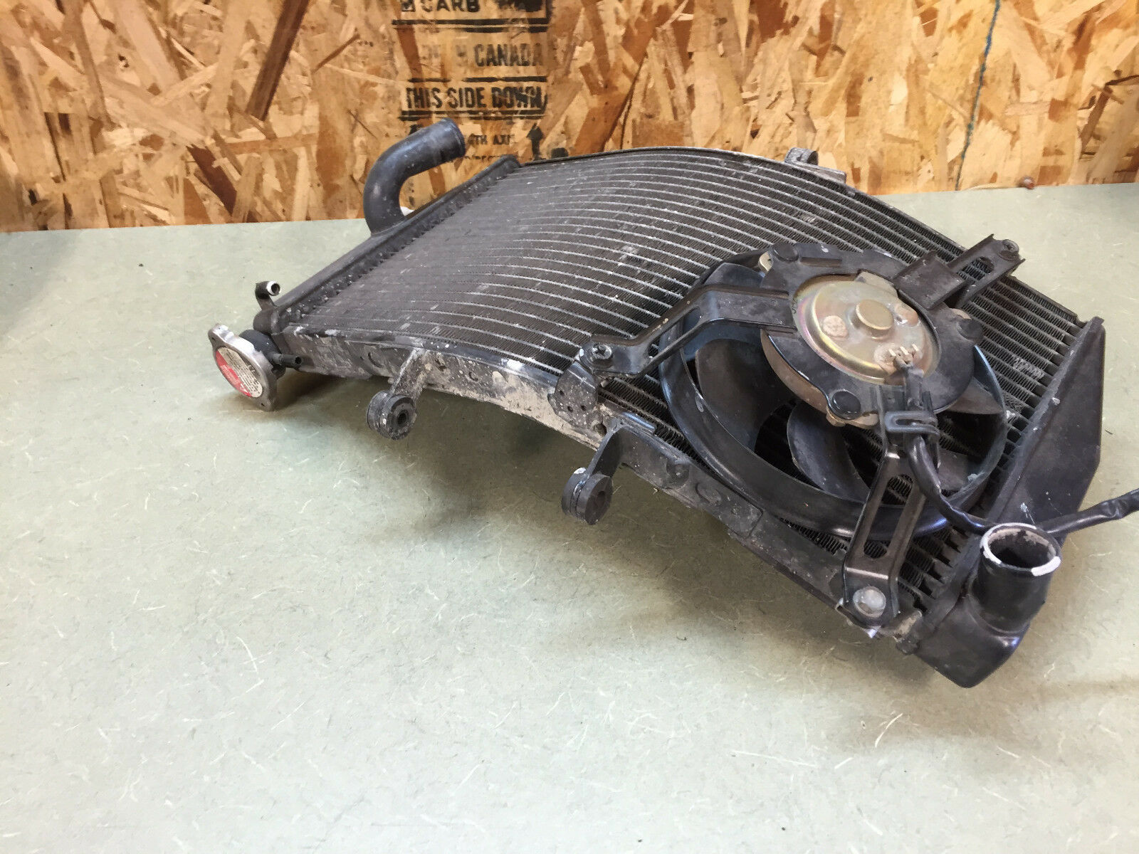 05 06 2005 2006 HONDA CBR600RR HONDA CBR 600 RR RADIATOR RAD ENGINE COOLER FAN