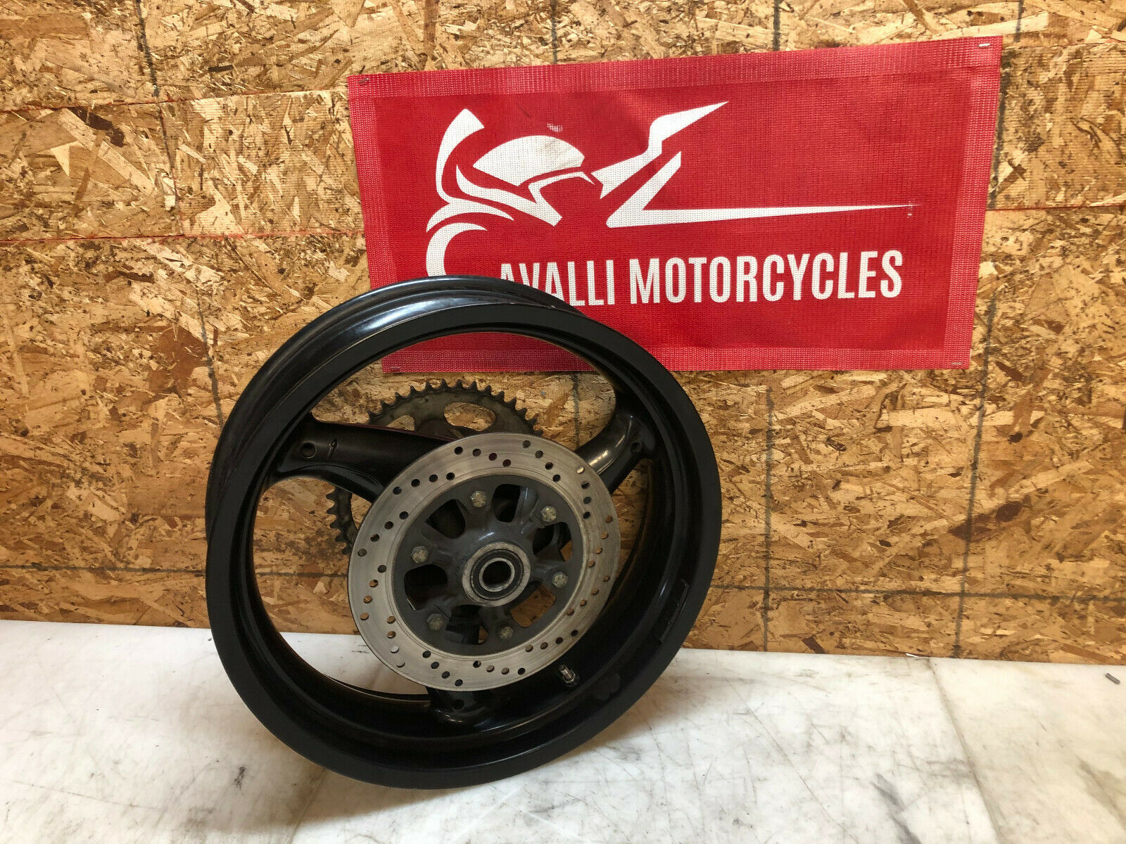 02 03 04 05 06 DUCATI MONSTER 620 600 M600 M620 REAR WHEEL BACK RIM STRAIGHT OEM