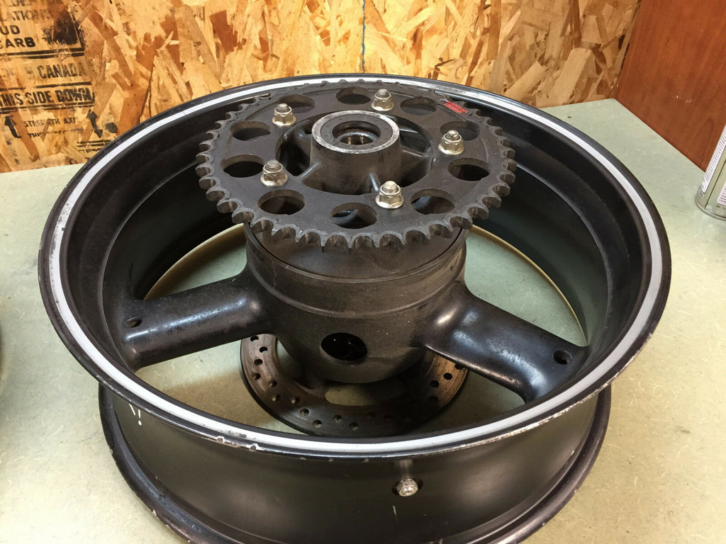 00 01 02 03 TRIUMPH DAYTONA SPRINT 955i  FRONT WHEEL REAR WHEEL BACK RIM PAIR